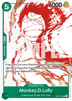 Monkey.D.Luffy (OP07-033) (V.1) - Unnumbered Promos (Uncommon) [UP-OP07-033] - Cards Beyond