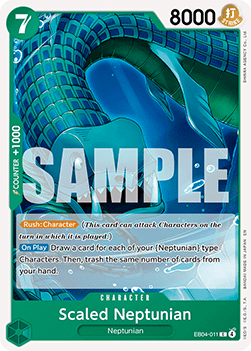 Scaled Neptunian (EB04-011) - The Azure Sea's Seven (Common) [OP14-EB04-011] - Cards Beyond