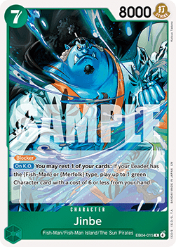 Jinbe (EB04-015) - The Azure Sea's Seven (Rare) [OP14-EB04-015] - Cards Beyond
