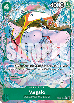 Megalo (EB04-018) (V.2) - The Azure Sea's Seven (Alternate Art) [OP14-EB04-018] - Cards Beyond