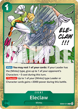 Eleclaw (EB04-019) - The Azure Sea's Seven (Rare) [OP14-EB04-019] - Cards Beyond