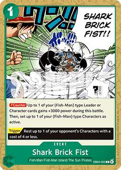 Shark Brick Fist (EB04-020) - The Azure Sea's Seven (Common) [OP14-EB04-020] - Cards Beyond