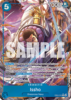 Issho (EB04-022) (V.2) - The Azure Sea's Seven (Alternate Art) [OP14-EB04-022] - Cards Beyond