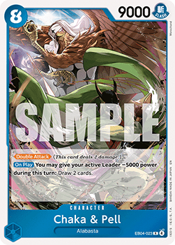 Chaka & Pell (EB04-023) - The Azure Sea's Seven (Rare) [OP14-EB04-023] - Cards Beyond
