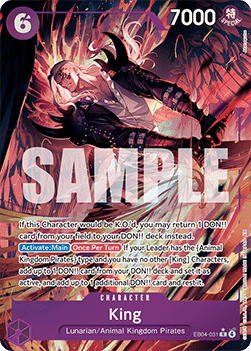 King (EB04-031) (V.2) - The Azure Sea's Seven (Alternate Art) [OP14-EB04-031] - Cards Beyond