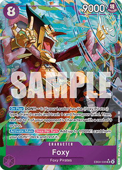 Foxy (EB04-036) (V.2) - The Azure Sea's Seven (Alternate Art) [OP14-EB04-036] - Cards Beyond