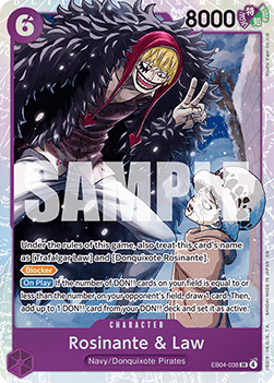 Rosinante & Law (EB04-038) (V.1) - The Azure Sea's Seven (Super Rare) [OP14-EB04-038] - Cards Beyond