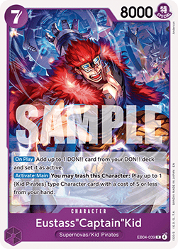 Eustass"Captain"Kid (EB04-039) (V.1) - The Azure Sea's Seven (Rare) [OP14-EB04-039] - Cards Beyond
