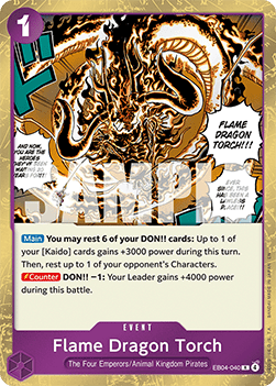 Flame Dragon Torch (EB04-040) - The Azure Sea's Seven (Rare) [OP14-EB04-040] - Cards Beyond