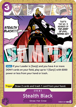 Stealth Black (EB04-041) - The Azure Sea's Seven (Common) [OP14-EB04-041] - Cards Beyond