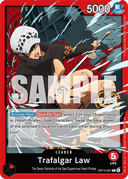 Trafalgar Law (OP14-001) (V.1) - The Azure Sea's Seven (Leader) [OP14-001] - Cards Beyond