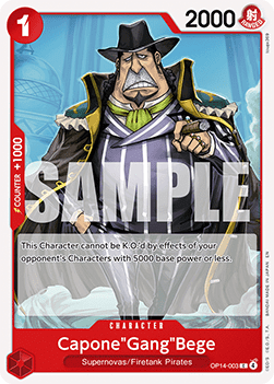Capone"Gang"Bege (OP14-003) - The Azure Sea's Seven (Common) [OP14-003] - Cards Beyond