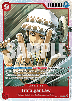 Trafalgar Law (OP14-009) (V.1) - The Azure Sea's Seven (Super Rare) [OP14-009] - Cards Beyond