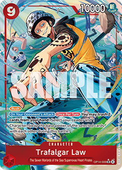 Trafalgar Law (OP14-009) (V.2) - The Azure Sea's Seven (Alternate Art) [OP14-009] - Cards Beyond