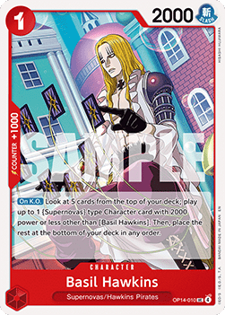 Basil Hawkins (OP14-010) - The Azure Sea's Seven (Uncommon) [OP14-010] - Cards Beyond