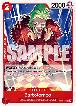 Bartolomeo (OP14-011) - The Azure Sea's Seven (Uncommon) [OP14-011] - Cards Beyond