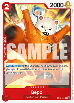 Bepo (OP14-012) - The Azure Sea's Seven (Common) [OP14-012] - Cards Beyond