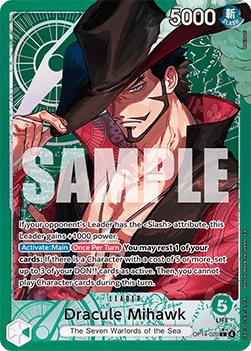 Dracule Mihawk (OP14-020) (V.2) - The Azure Sea's Seven (Alternate Art) [OP14-020] - Cards Beyond