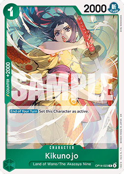 Kikunojo (OP14-023) - The Azure Sea's Seven (Rare) [OP14-023] - Cards Beyond