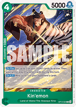 Kin'emon (OP14-024) - The Azure Sea's Seven (Common) [OP14-024] - Cards Beyond