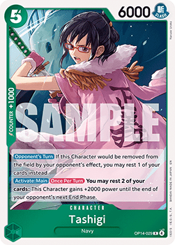 Tashigi (OP14-029) - The Azure Sea's Seven (Rare) [OP14-029] - Cards Beyond