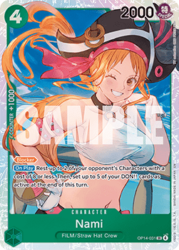 Nami (OP14-031) (V.1) - The Azure Sea's Seven (Super Rare) [OP14-031] - Cards Beyond
