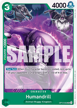 Humandrill (OP14-032) - The Azure Sea's Seven (Uncommon) [OP14-032] - Cards Beyond