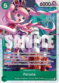 Perona (OP14-033) (V.1) - The Azure Sea's Seven (Super Rare) [OP14-033] - Cards Beyond