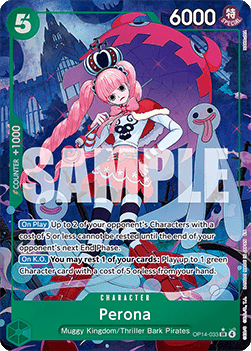 Perona (OP14-033) (V.2) - The Azure Sea's Seven (Alternate Art) [OP14-033] - Cards Beyond