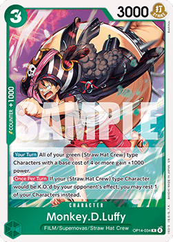 Monkey.D.Luffy (OP14-034) - The Azure Sea's Seven (Rare) [OP14-034] - Cards Beyond