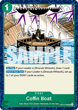 Coffin Boat (OP14-039) - The Azure Sea's Seven (Uncommon) [OP14-039] - Cards Beyond