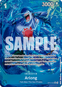 Arlong (OP14-042) (V.2) - The Azure Sea's Seven (Alternate Art) [OP14-042] - Cards Beyond