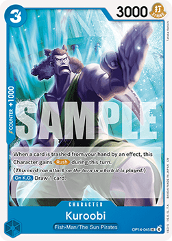 Kuroobi (OP14-045) - The Azure Sea's Seven (Uncommon) [OP14-045] - Cards Beyond