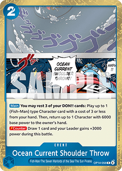 Ocean Current Shoulder Throw (OP14-058) - The Azure Sea's Seven (Rare) [OP14-058] - Cards Beyond