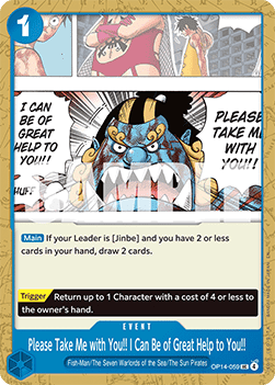 Please Take Me with You!! I Can Be of Great Help to You!! (OP14-059) - The Azure Sea's Seven (Uncommon) [OP14-059] - Cards Beyond