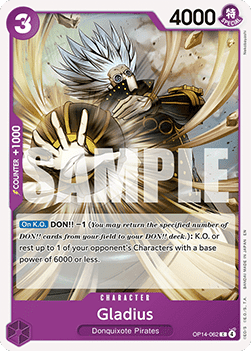 Gladius (OP14-062) - The Azure Sea's Seven (Common) [OP14-062] - Cards Beyond