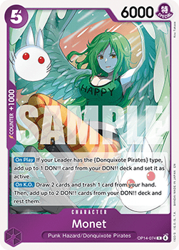 Monet (OP14-074) - The Azure Sea's Seven (Rare) [OP14-074] - Cards Beyond