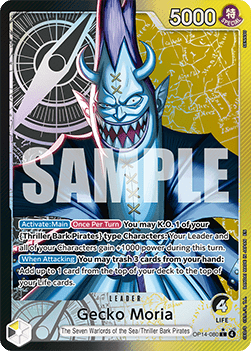 Gecko Moria (OP14-080) (V.2) - The Azure Sea's Seven (Alternate Art) [OP14-080] - Cards Beyond