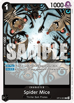 Spider Mice (OP14-081) - The Azure Sea's Seven (Common) [OP14-081] - Cards Beyond