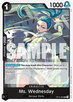 Ms. Wednesday (OP14-083) - The Azure Sea's Seven (Uncommon) [OP14-083] - Cards Beyond