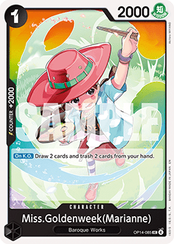 Miss.Goldenweek(Marianne) (OP14-085) - The Azure Sea's Seven (Uncommon) [OP14-085] - Cards Beyond
