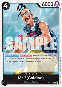 Mr.3(Galdino) (OP14-092) - The Azure Sea's Seven (Rare) [OP14-092] - Cards Beyond
