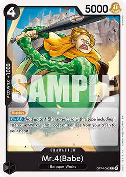 Mr.4(Babe) (OP14-093) - The Azure Sea's Seven (Common) [OP14-093] - Cards Beyond