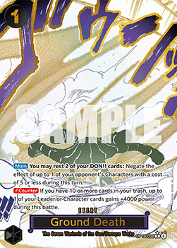 Ground Death (OP14-096) (V.2) - The Azure Sea's Seven (Special Rare) [OP14-096] - Cards Beyond