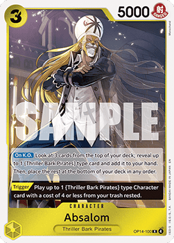Absalom (OP14-100) - The Azure Sea's Seven (Rare) [OP14-100] - Cards Beyond