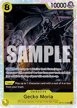 Gecko Moria (OP14-104) (V.1) - The Azure Sea's Seven (Super Rare) [OP14-104] - Cards Beyond