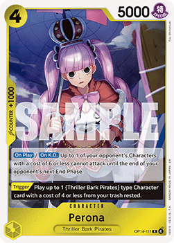 Perona (OP14-111) (V.1) - The Azure Sea's Seven (Rare) [OP14-111] - Cards Beyond