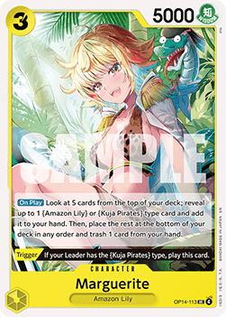 Marguerite (OP14-113) - The Azure Sea's Seven (Uncommon) [OP14-113] - Cards Beyond