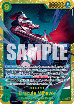 Dracule Mihawk (OP14-119) (V.1) - The Azure Sea's Seven (Secret Rare) [OP14-119] - Cards Beyond