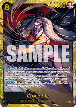 Crocodile (OP14-120) (V.1) - The Azure Sea's Seven (Secret Rare) [OP14-120] - Cards Beyond